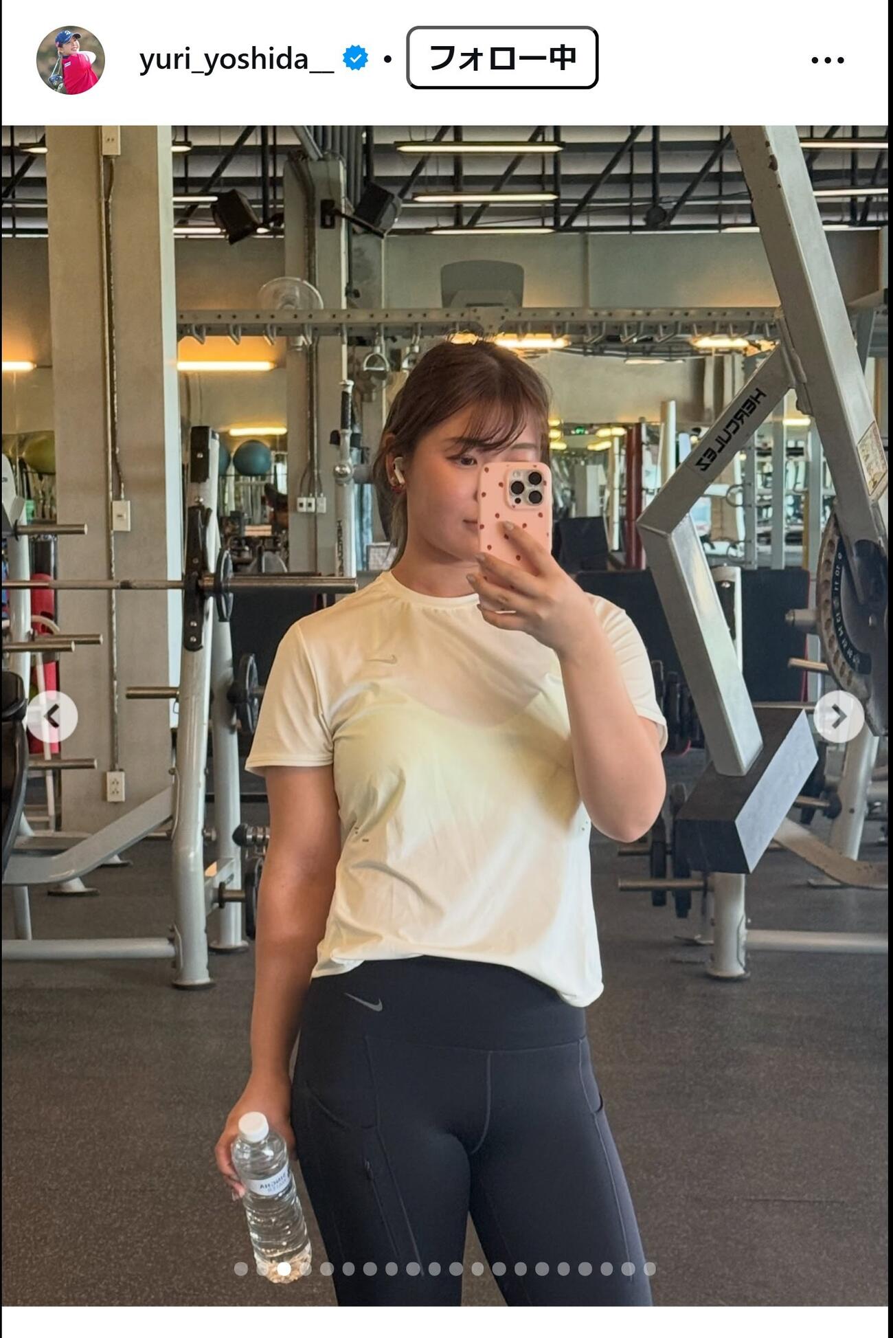 吉田優利のインスタグラムから