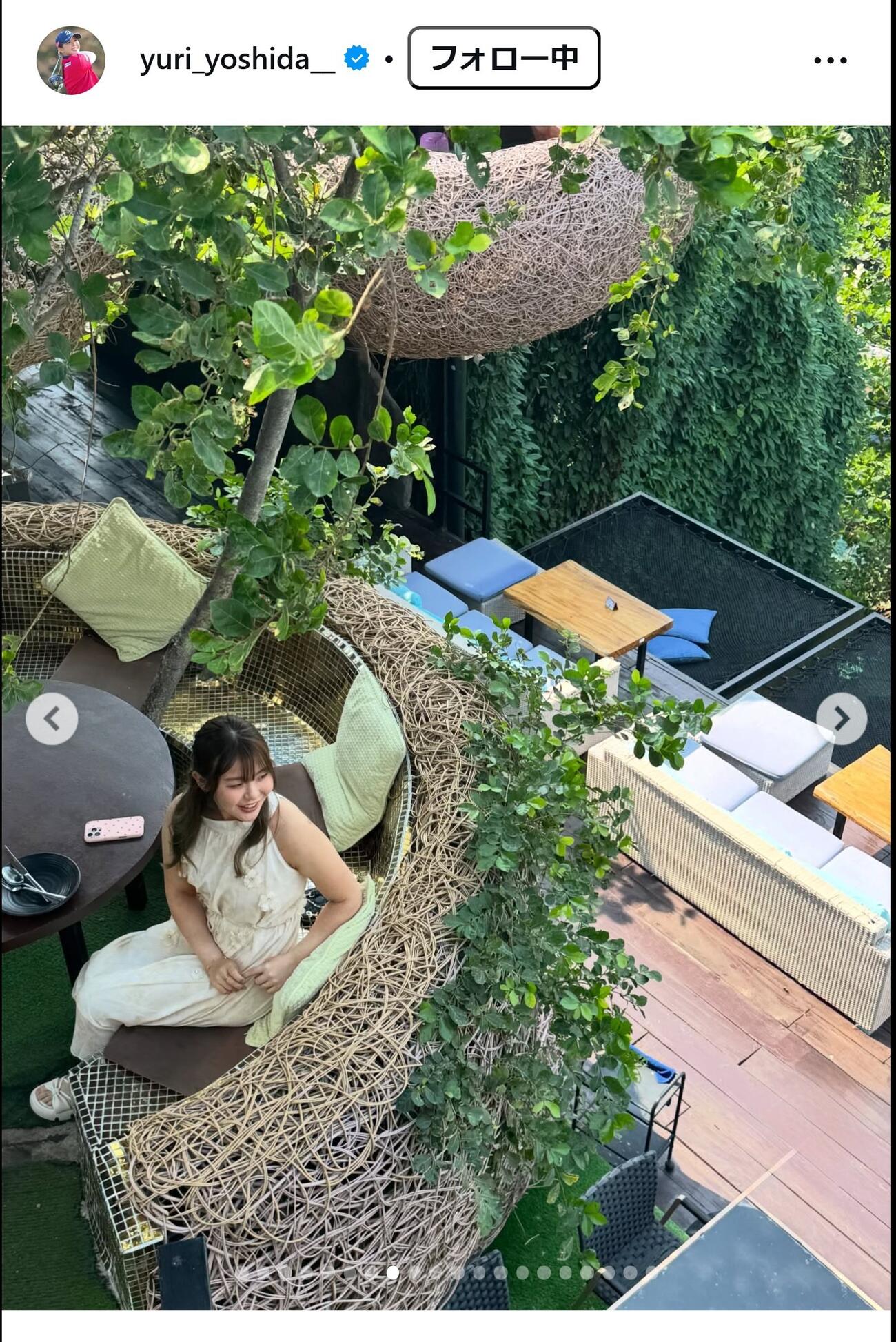 吉田優利のインスタグラムから
