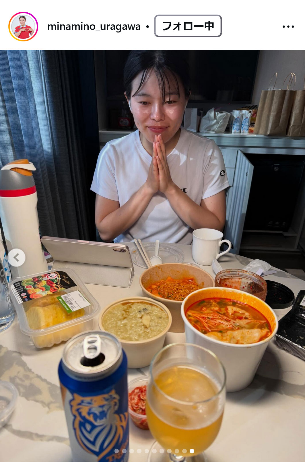 勝みなみ母のインスタグラムから