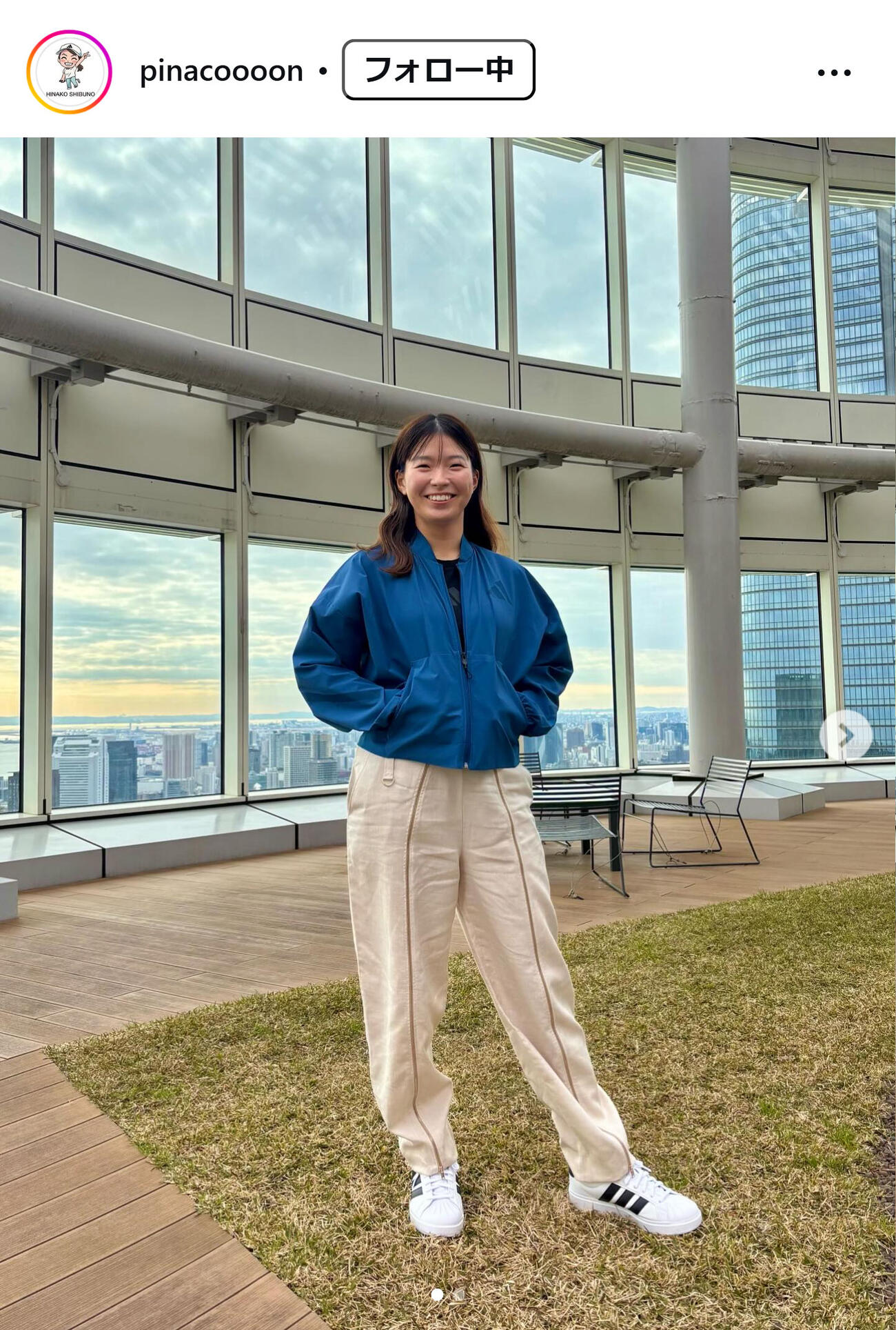 渋野日向子のインスタグラムから