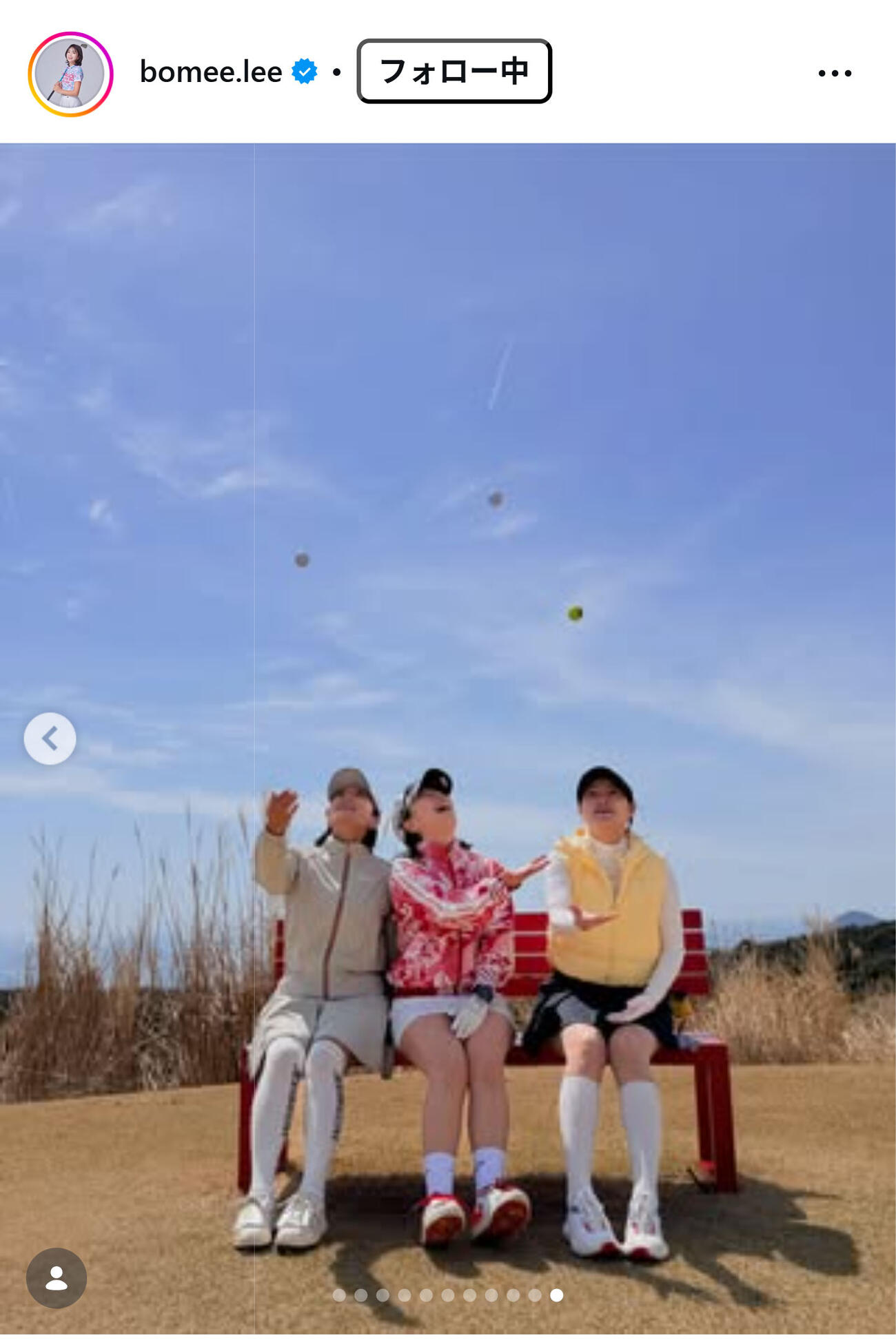 イ・ボミさんのインスタグラムから