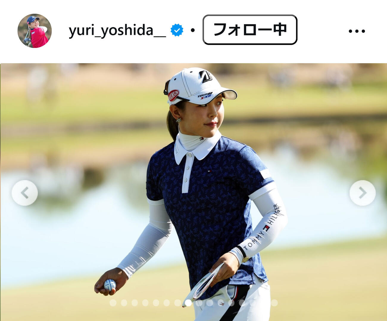 吉田優利のインスタグラムから