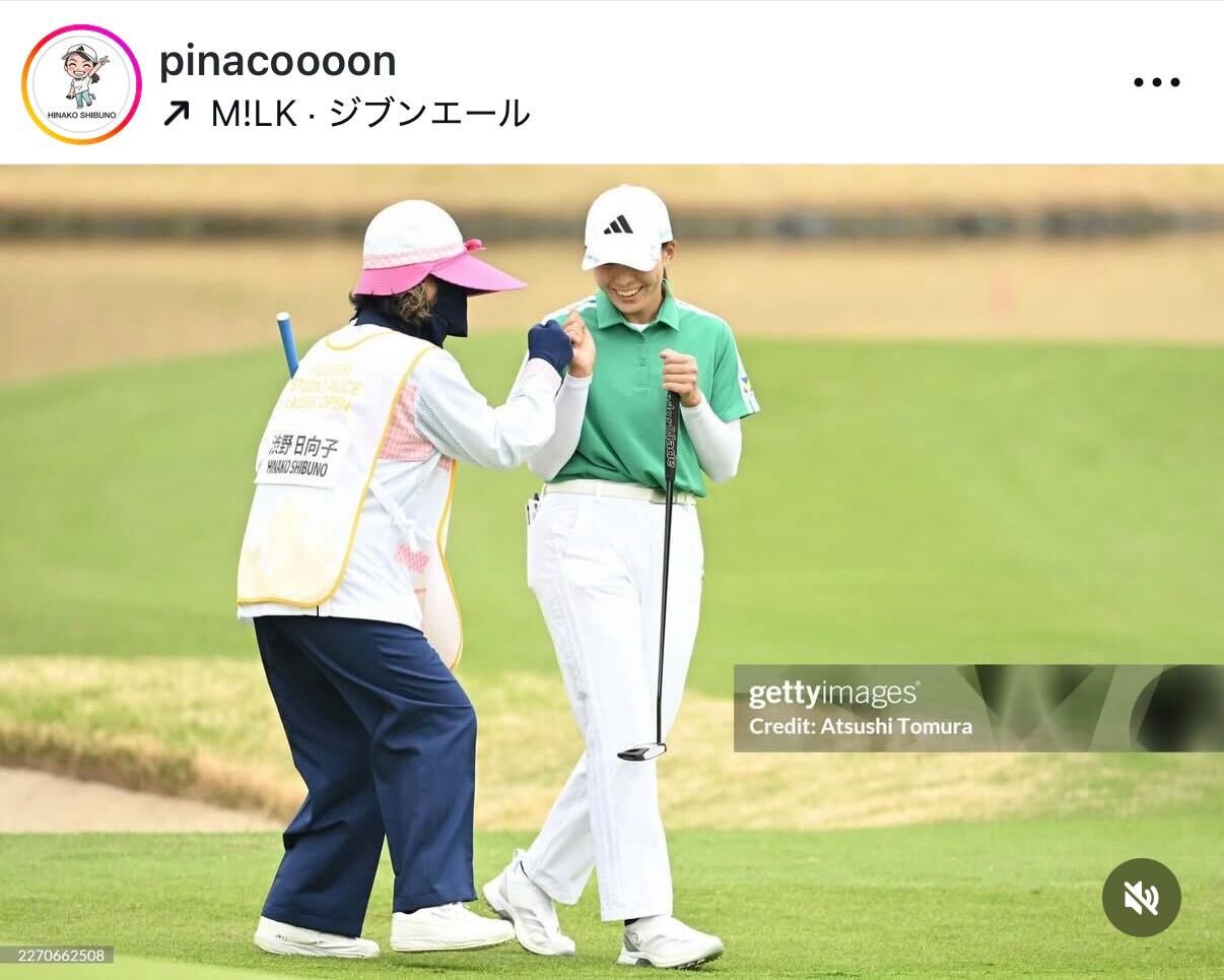渋野日向子のインスタグラムから