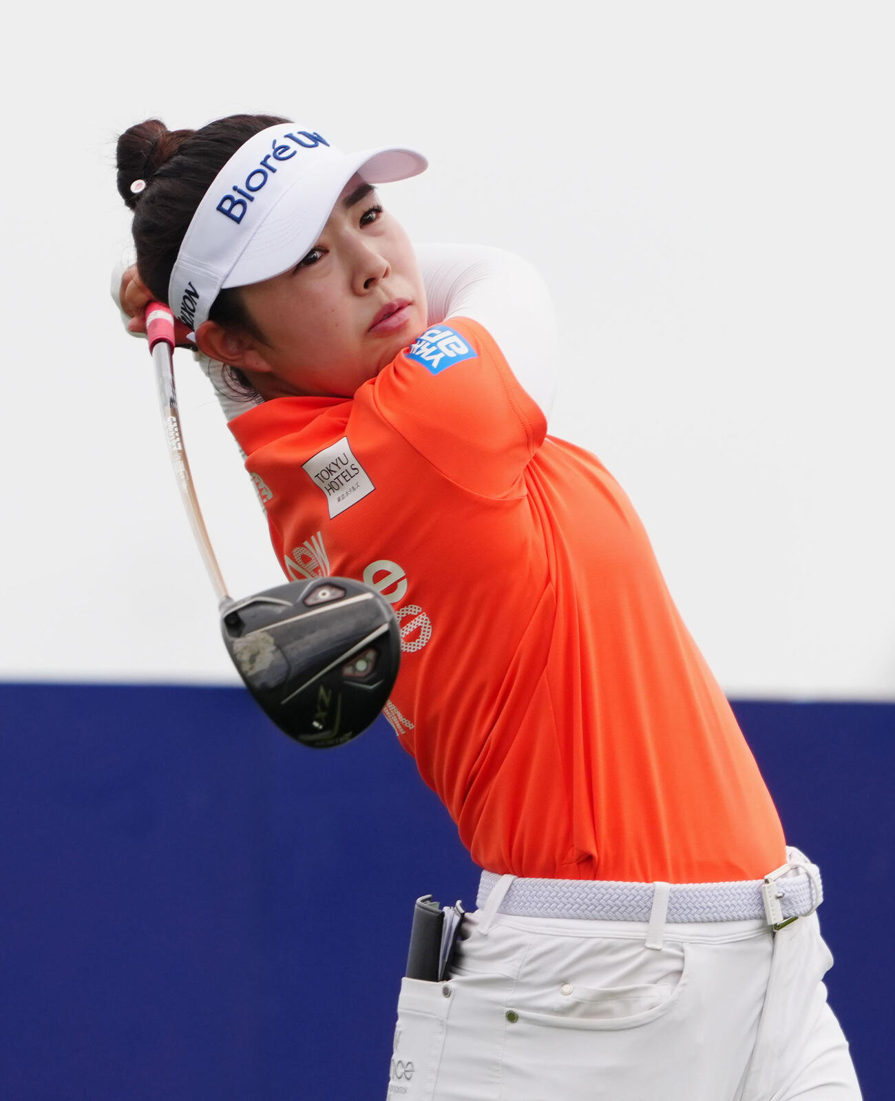第3ラウンド、通算5アンダーで12位の山下美夢有（共同）