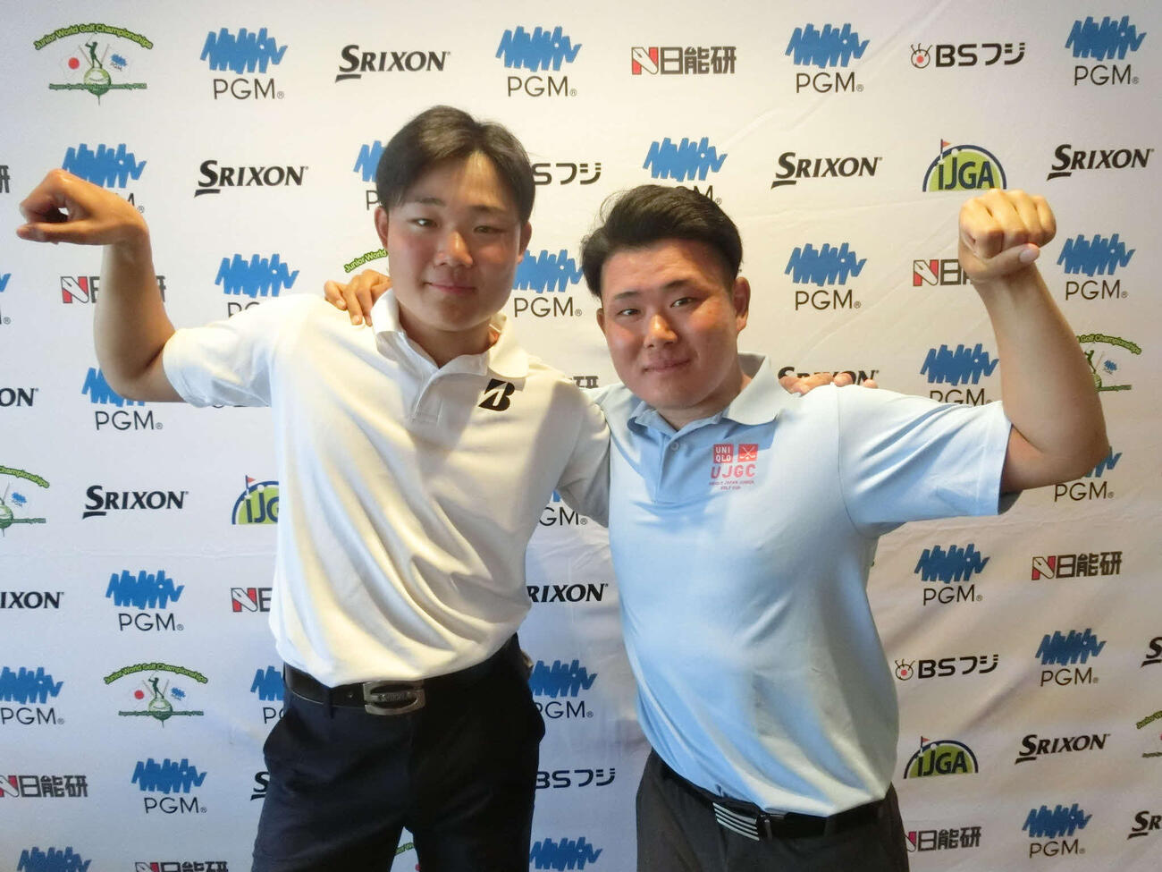 15－18歳の部男子・1位の竹田亮太（右）と2位の大西晃盟（C）IJGA