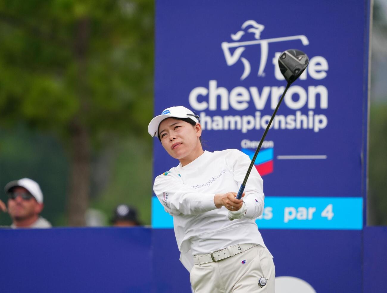 最終ラウンド、通算4アンダーで12位の勝みなみ＝メモリアルパーク・コース（共同）