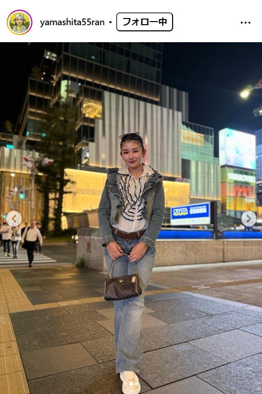 山下蘭のインスタグラムから