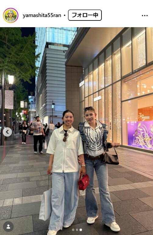 山下蘭のインスタグラムから
