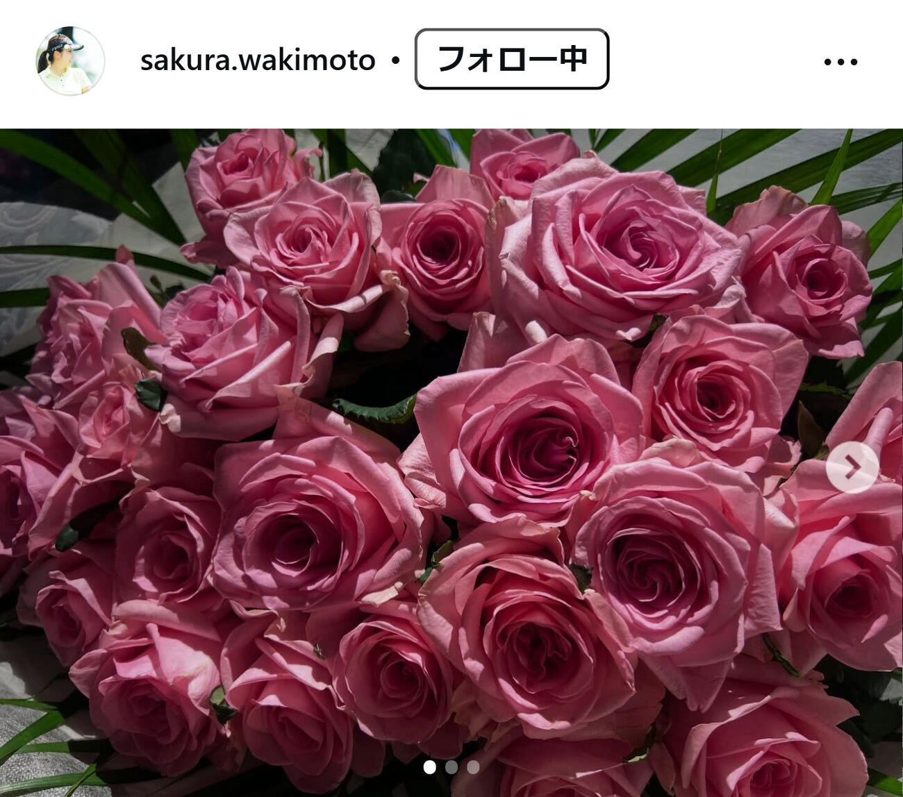 脇元桜のインスタグラムから