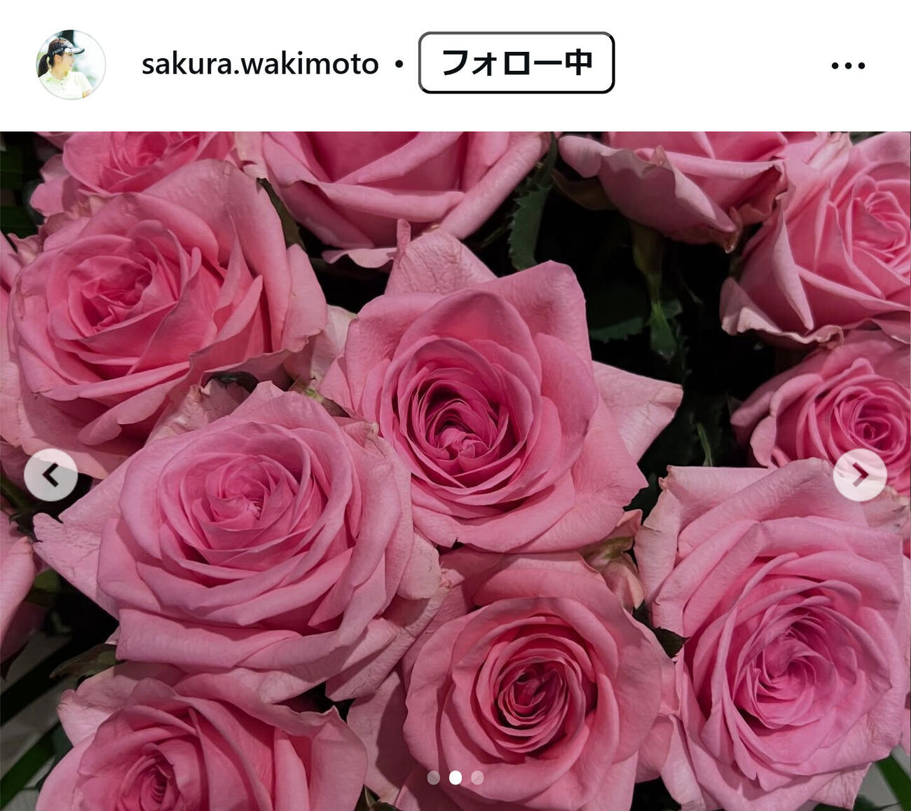 脇元桜のインスタグラムから