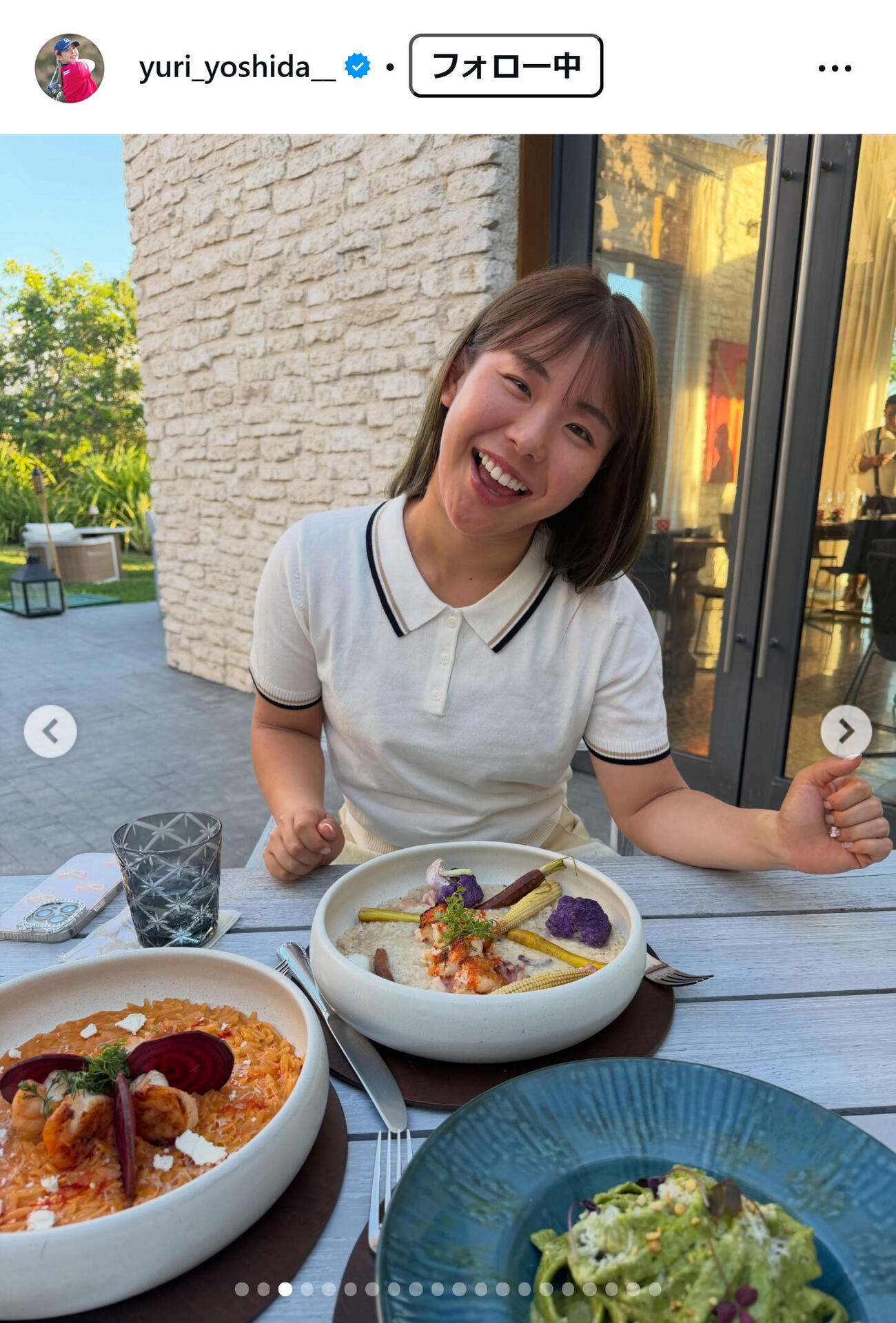 吉田優利のインスタグラムから