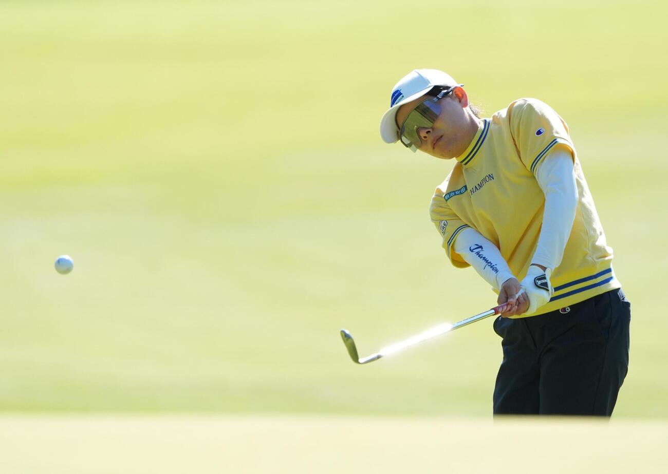 第2ラウンド、通算イーブンパーで15位の勝みなみ＝マウンテンリッジCC（共同）