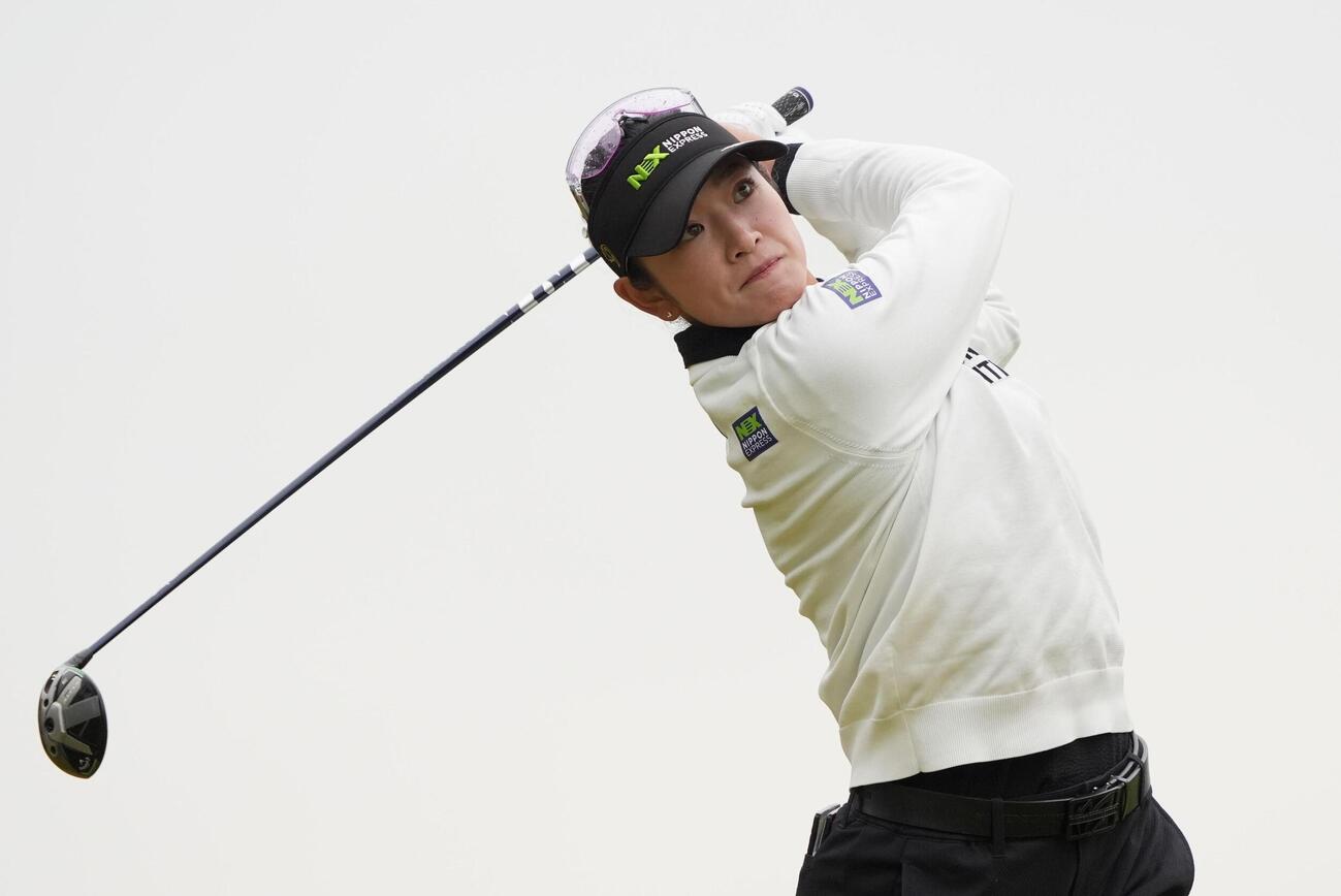 第3ラウンド、通算2アンダーで12位の原英莉花＝マウンテンリッジCC（共同）