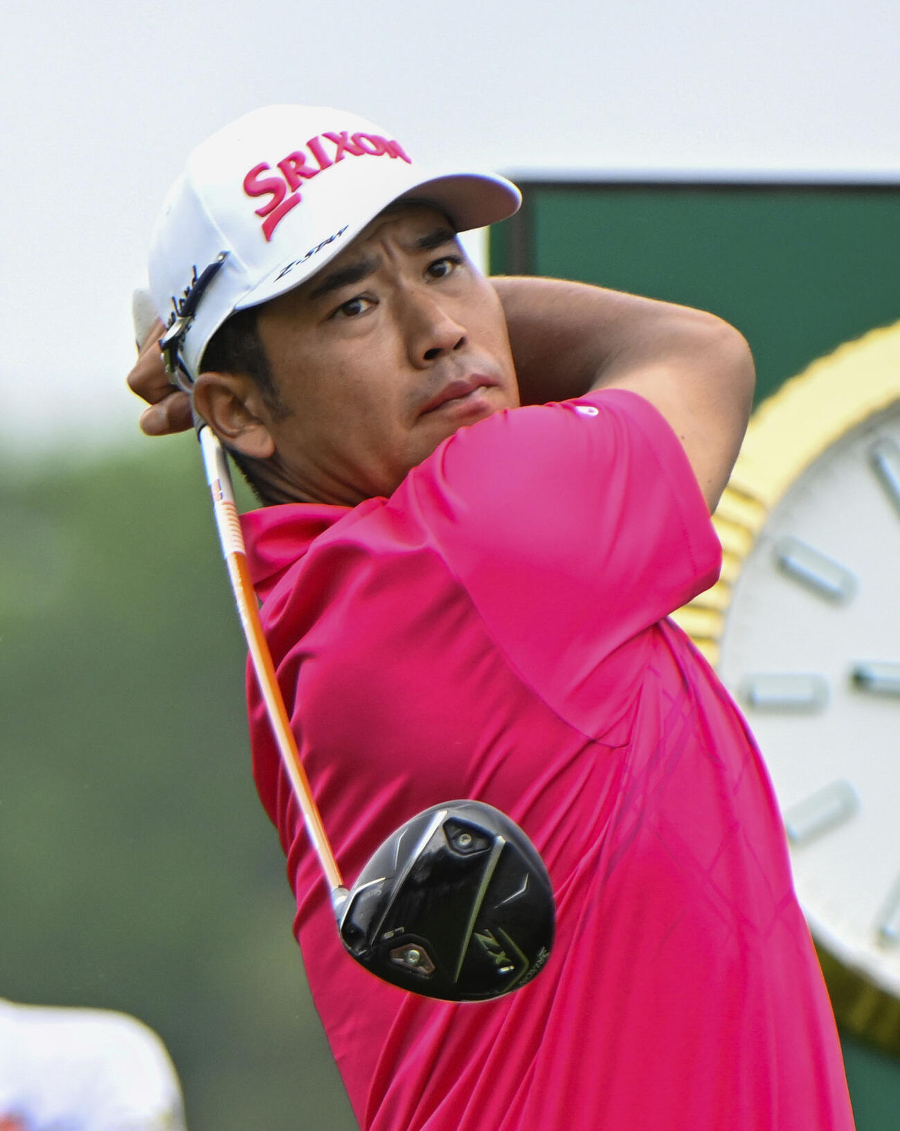 第3ラウンド、通算6オーバーで68位の松山英樹＝クウェイルホロー・クラブ（共同）