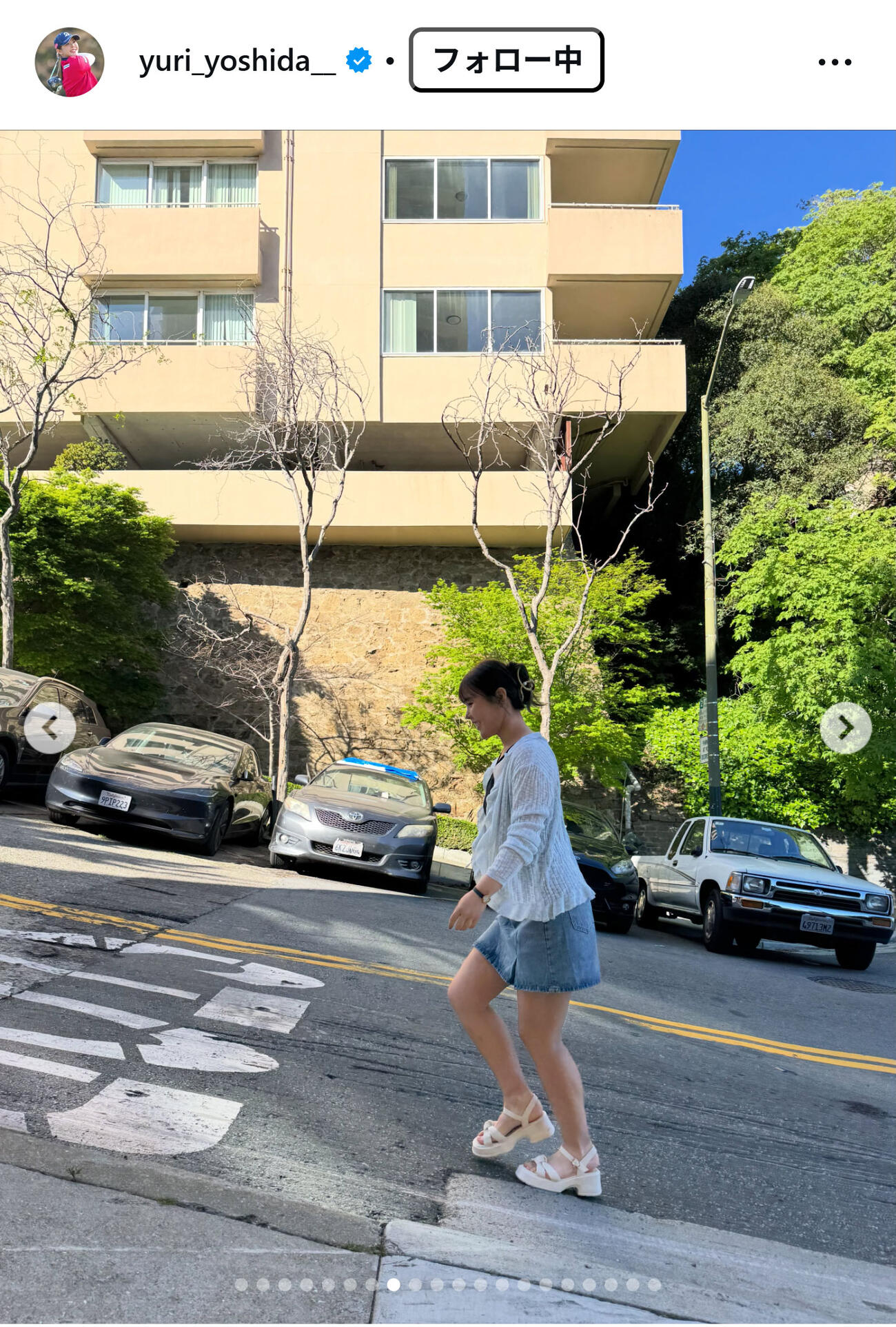 吉田優利のインスタグラムから