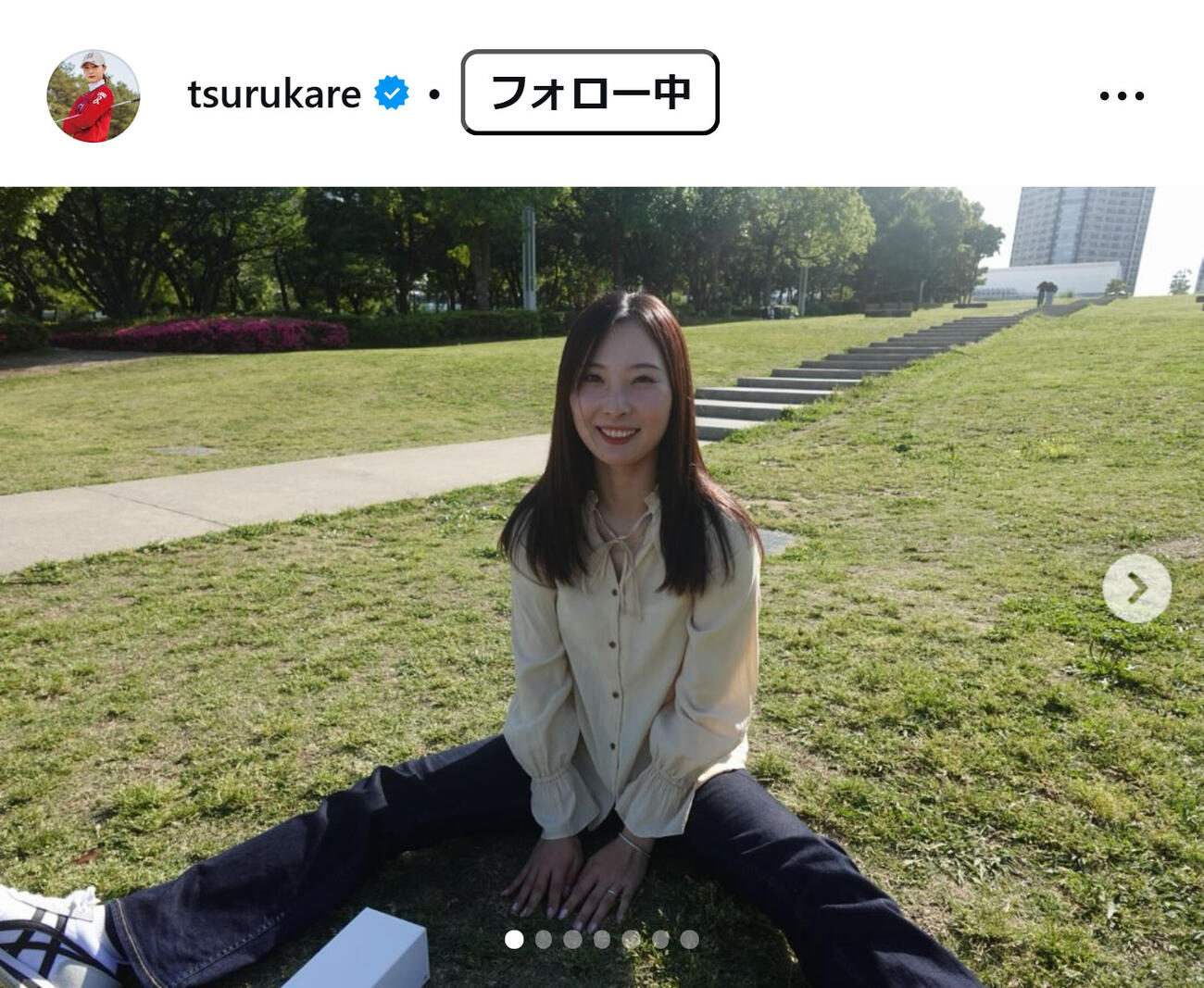 鶴岡果恋のインスタグラムから