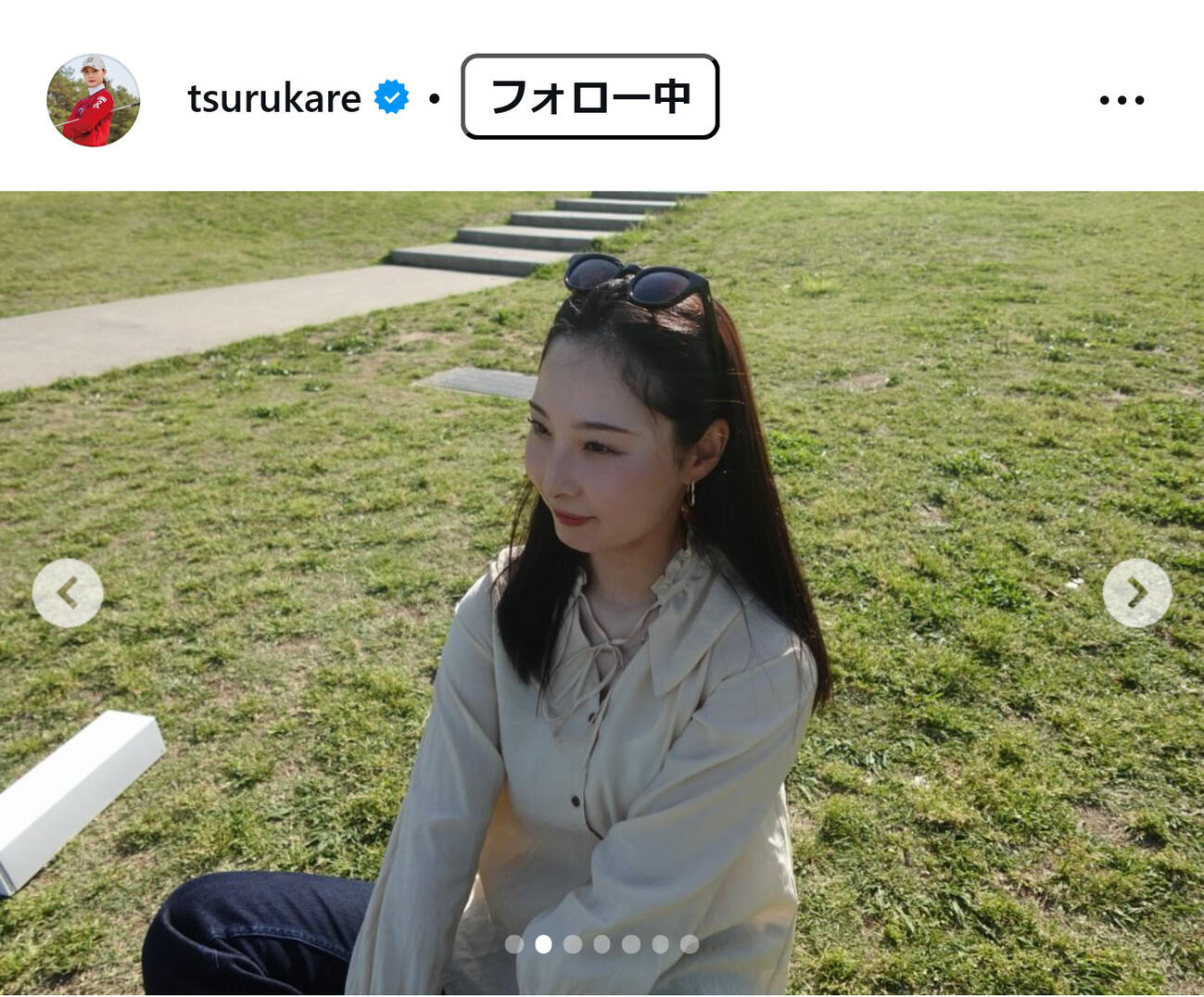鶴岡果恋のインスタグラムから