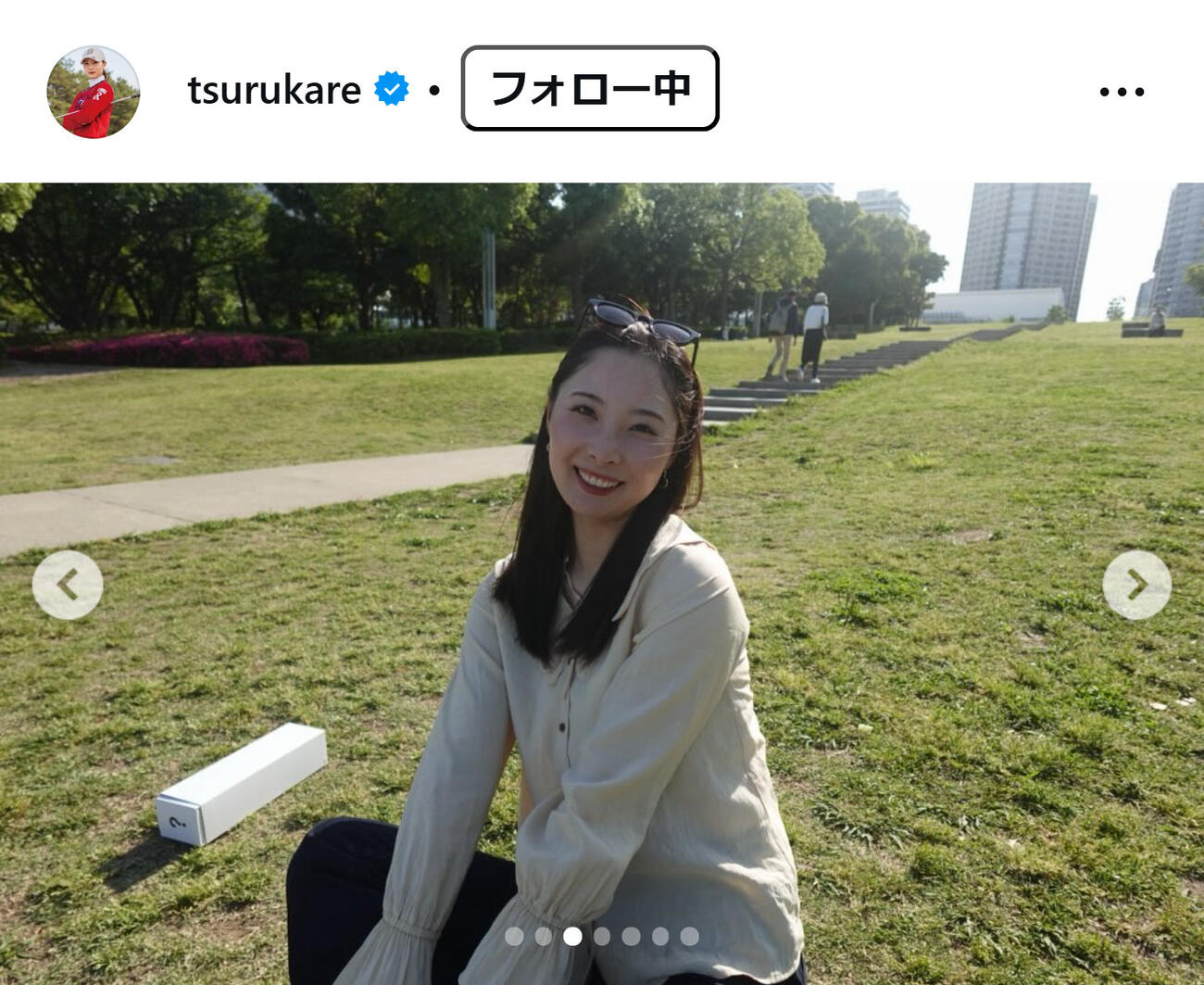 鶴岡果恋のインスタグラムから