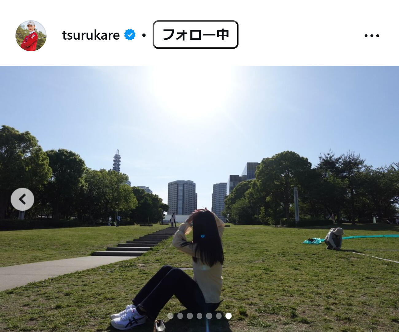 鶴岡果恋のインスタグラムから