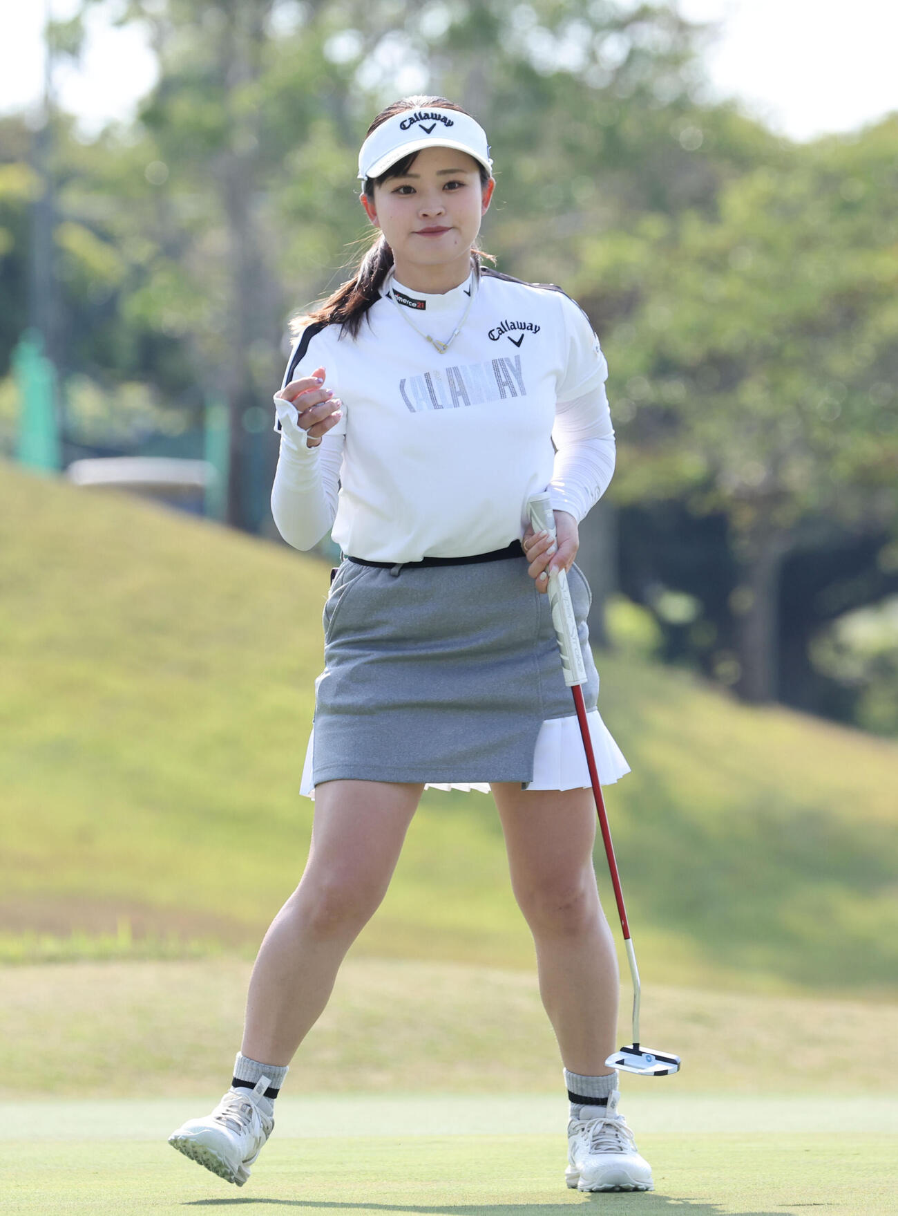 18番　パーパットを決めた政田夢乃（撮影・梅根麻紀）