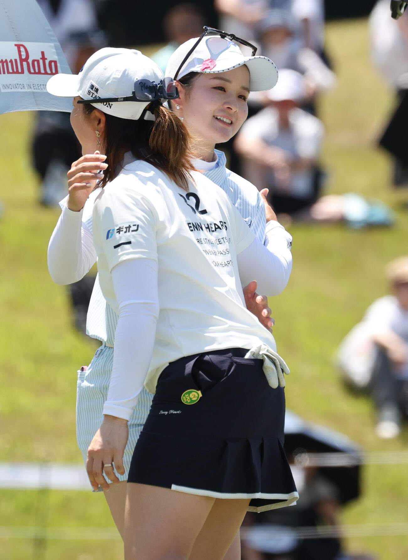 18番　ホールアウトした川崎春花（撮影・梅根麻紀）