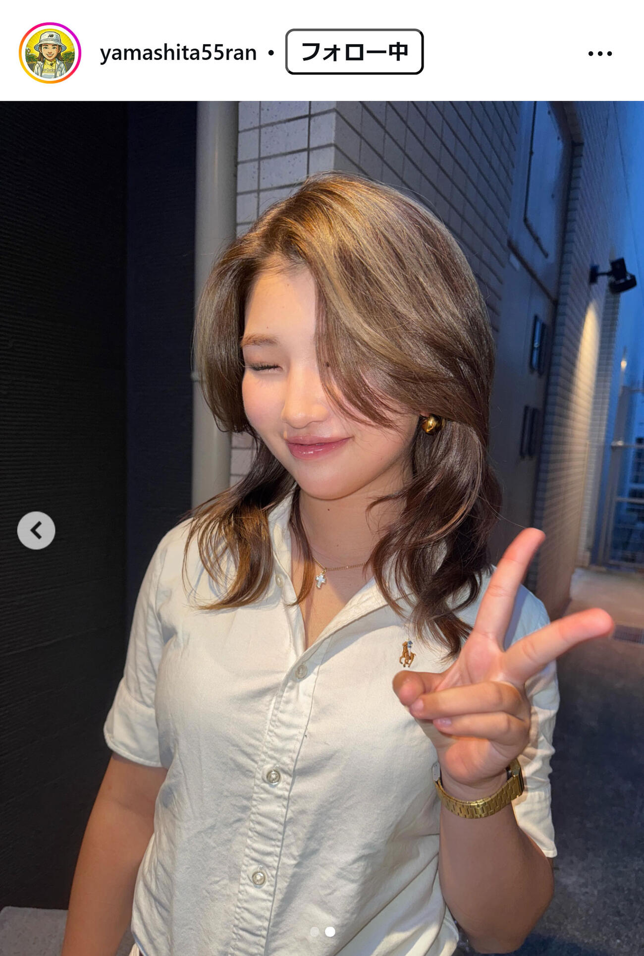 山下蘭さんのインスタグラムから