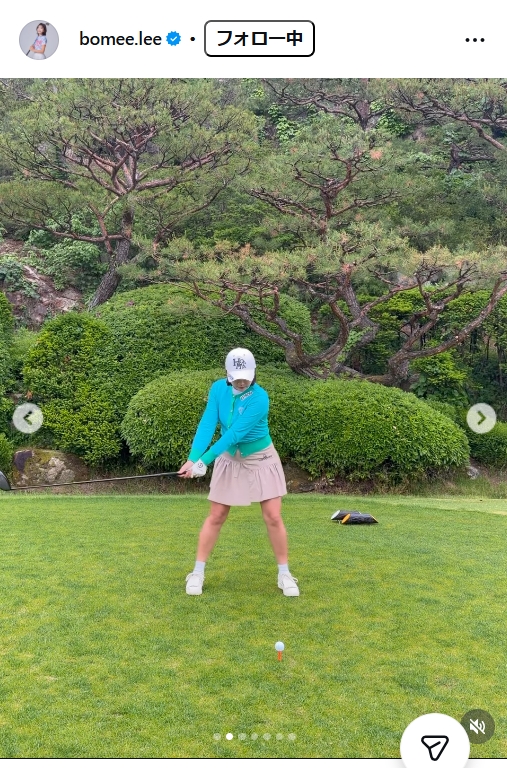 イ・ボミさんのインスタグラムから