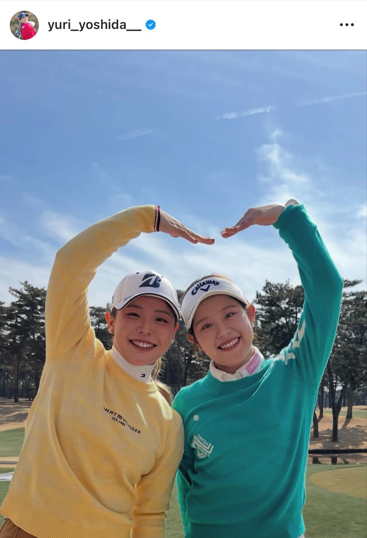 吉田優利のインスタグラムから
