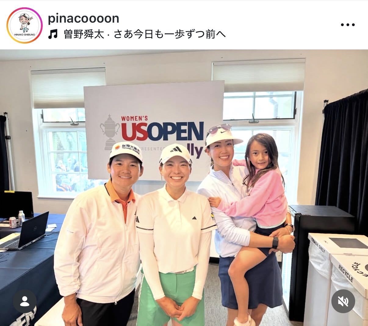 渋野日向子のインスタグラムから
