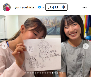 吉田優利のインスタグラムから