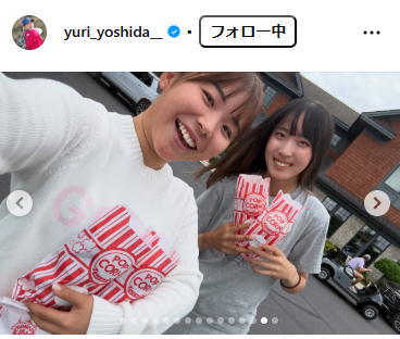 吉田優利のインスタグラムから
