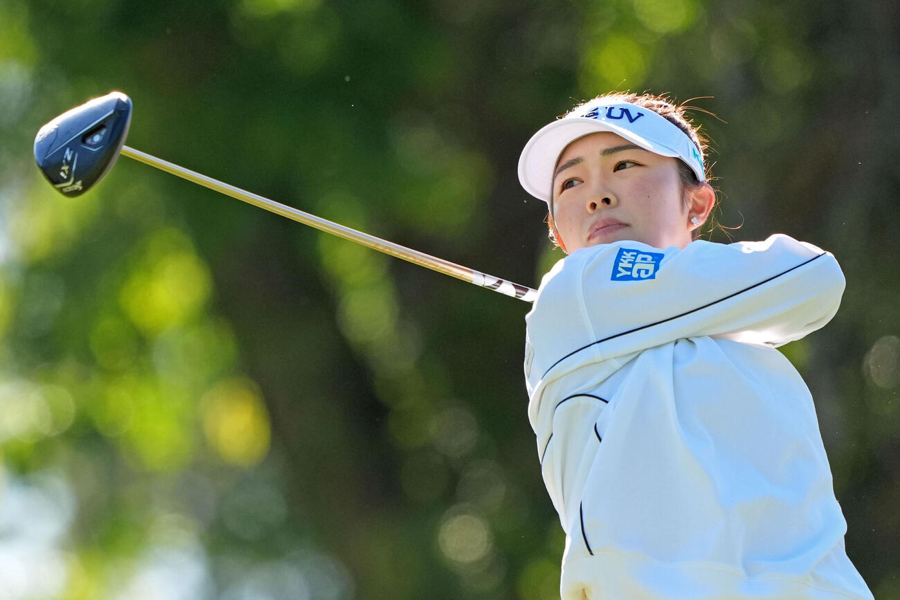 第2ラウンド、通算4アンダーで22位の山下美夢有（共同）