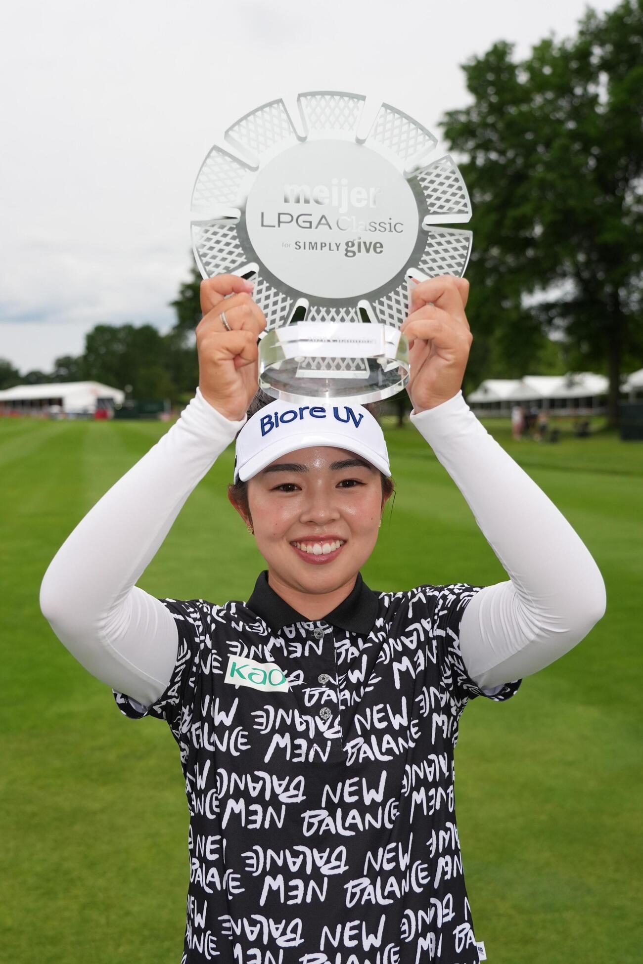 プレーオフを制し優勝した山下美夢有＝ブライズフィールドCC（共同）