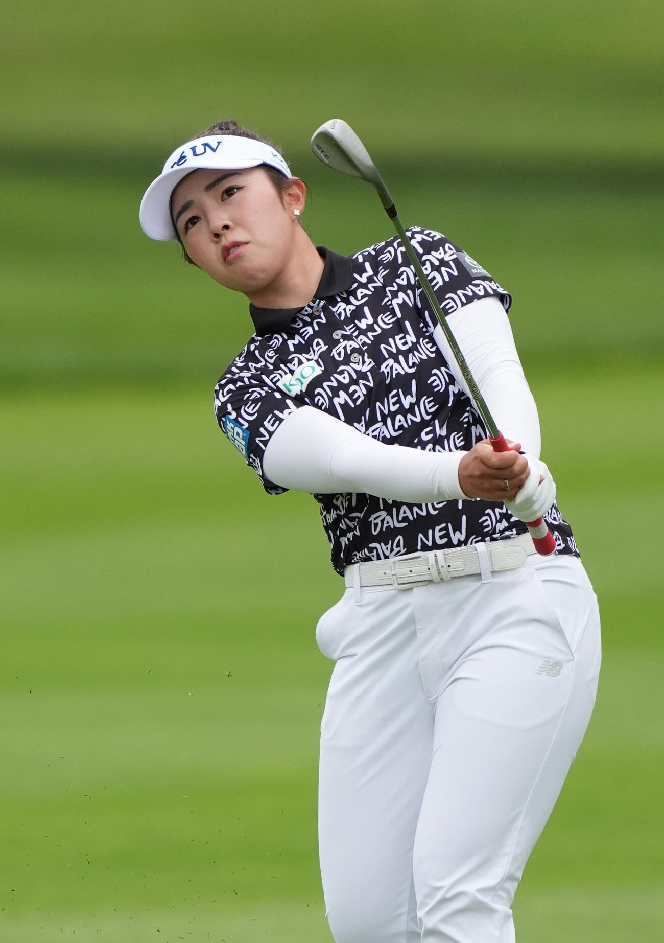 最終ラウンド、プレーオフを制して優勝した山下美夢有＝ブライズフィールドCC（共同）