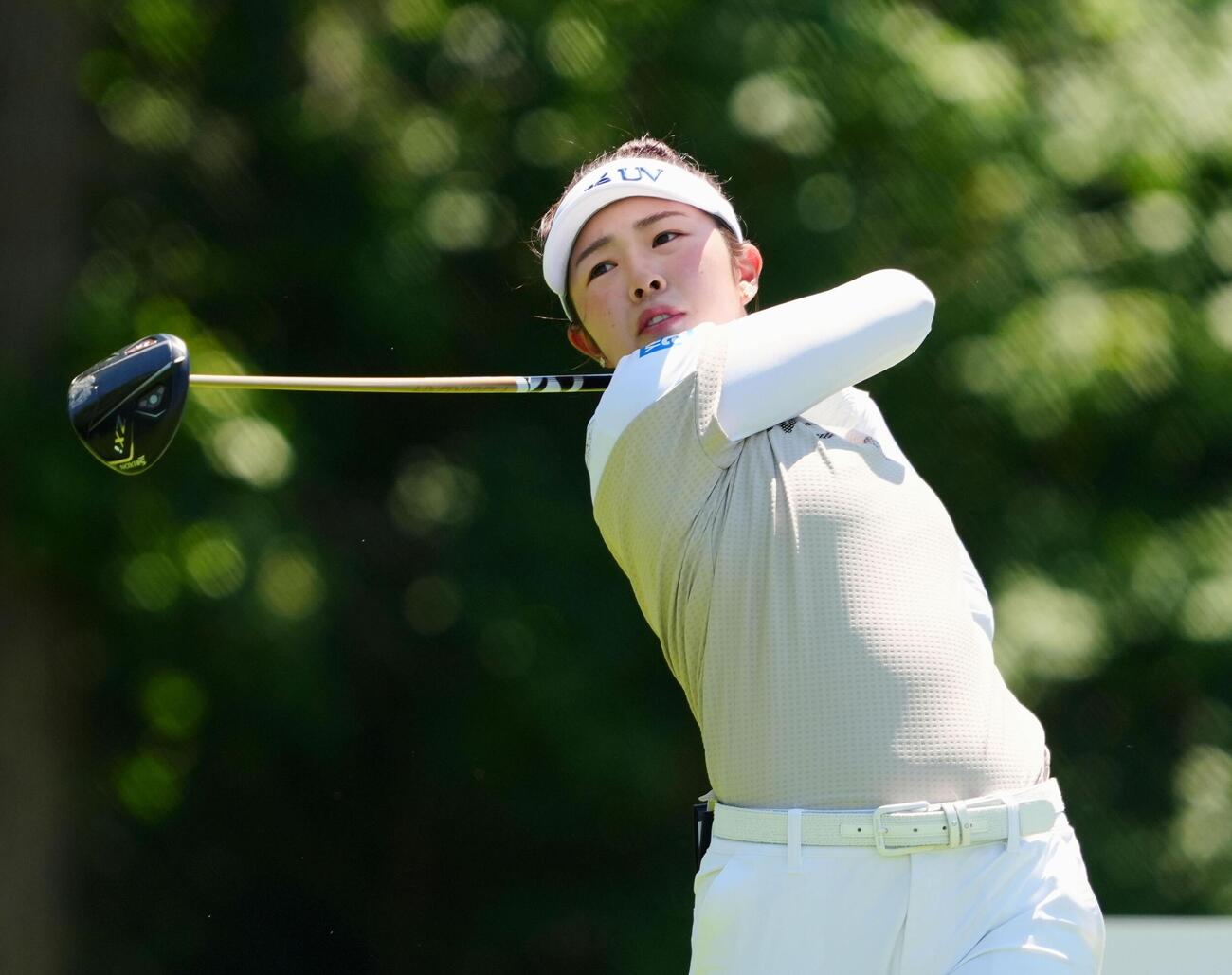 第3ラウンド、通算4アンダーで12位の山下美夢有（共同）