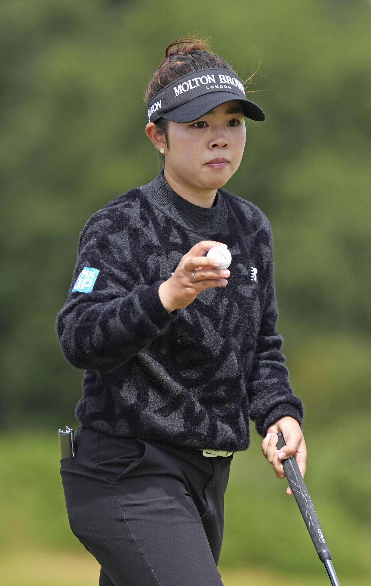 第3ラウンド、通算2アンダーで6位の山下美夢有（共同）