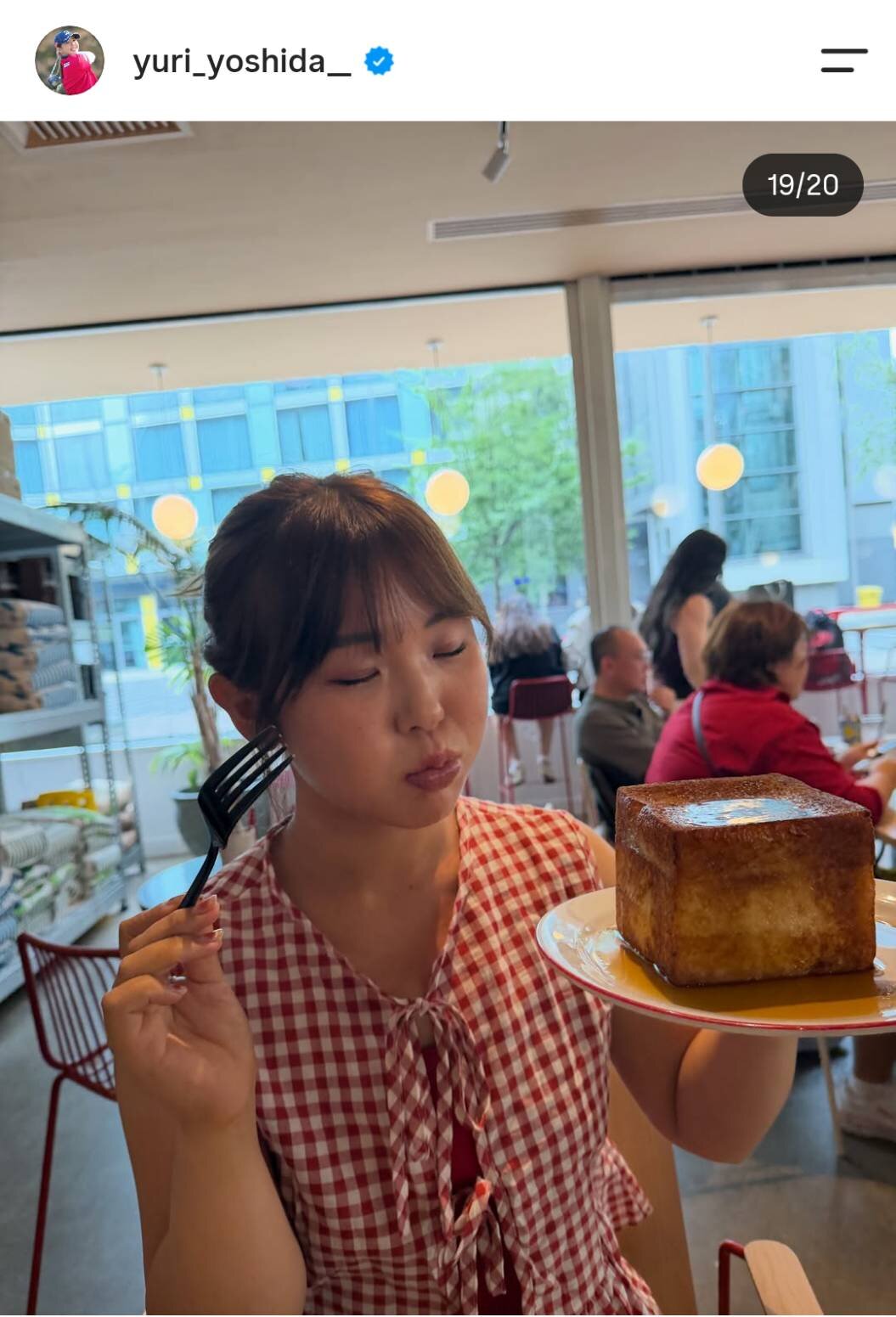 吉田優利のインスタグラムから