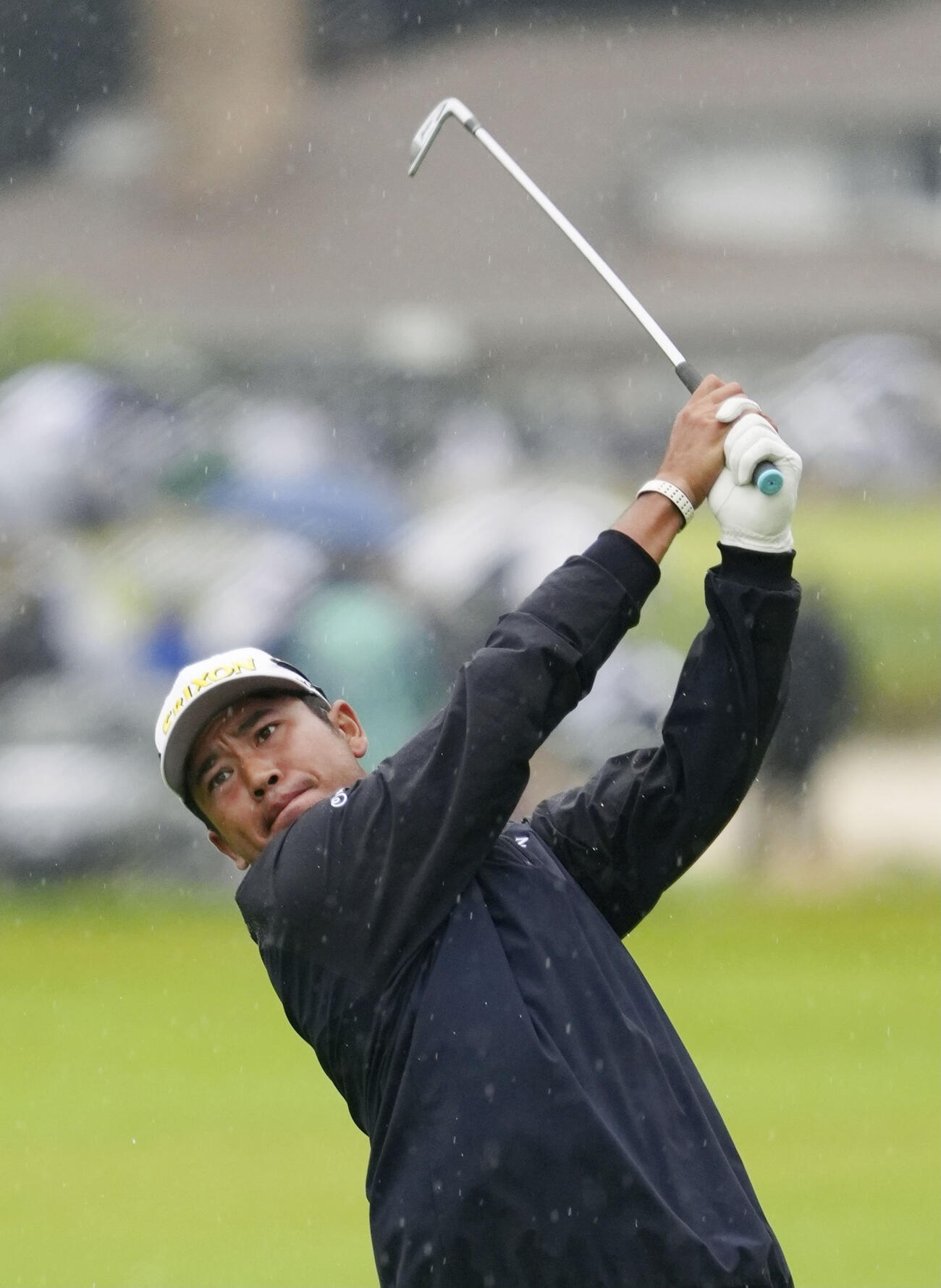 最終ラウンド、通算13アンダーで5位の松山英樹＝デトロイトGC（共同）