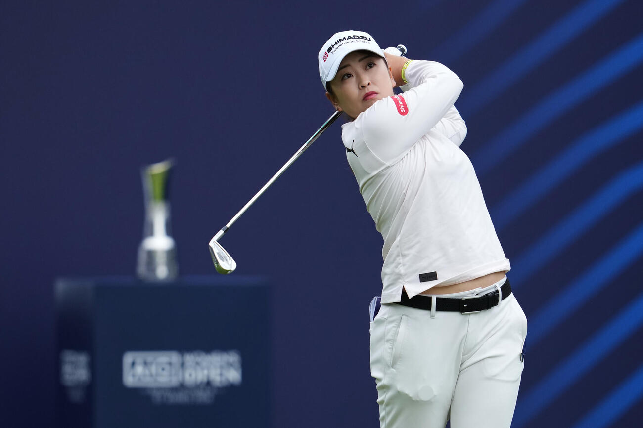 全英女子オープン23位に終わった西郷真央（AP）