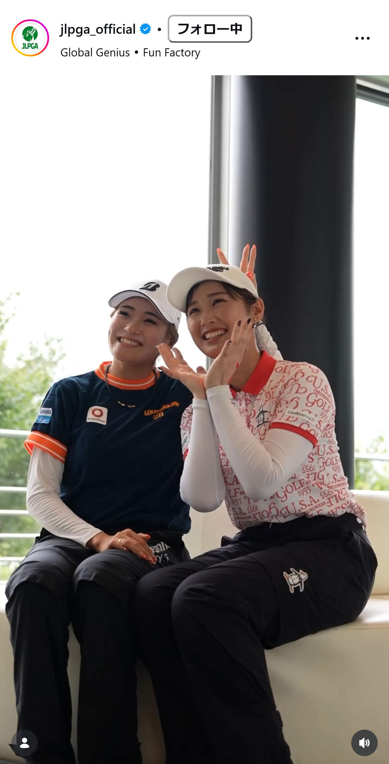 日本女子プロゴルフ協会のインスタグラムから