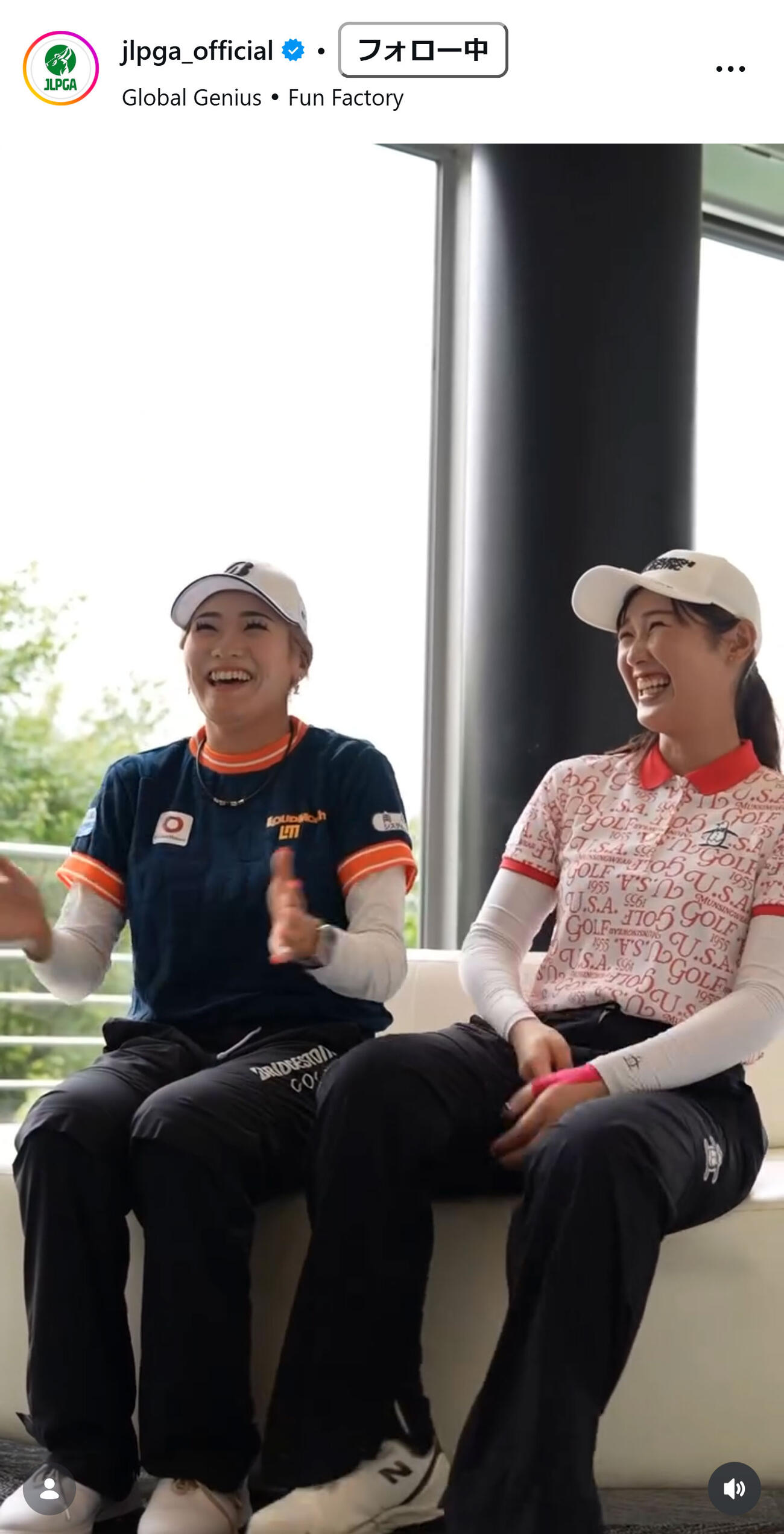 日本女子プロゴルフ協会のインスタグラムから