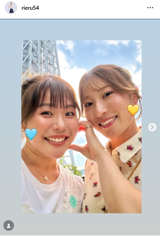 渋沢莉絵留のインスタグラムから