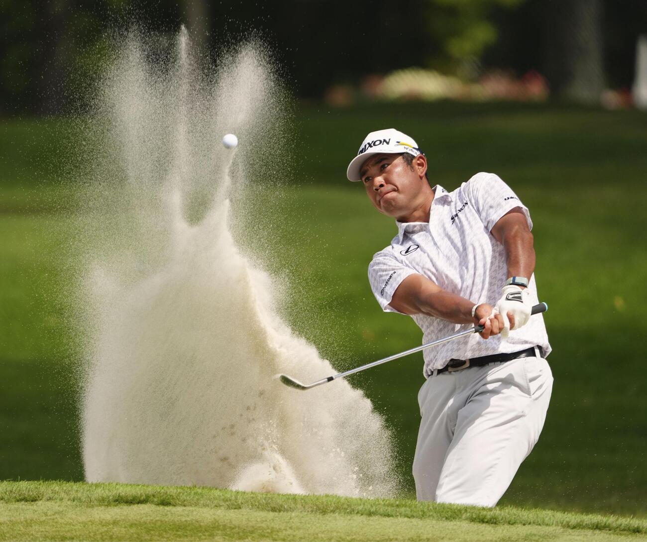 第3ラウンド、通算7アンダーで6位の松山英樹＝TPCサウスウインド（共同）