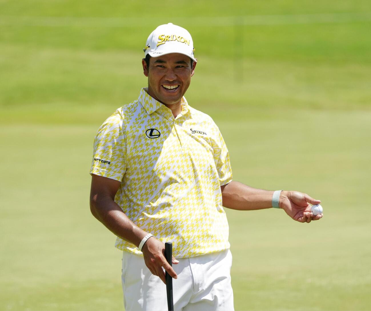 最終ラウンド、6番でバーディーを奪った松山英樹。通算6アンダーで7位（共同）
