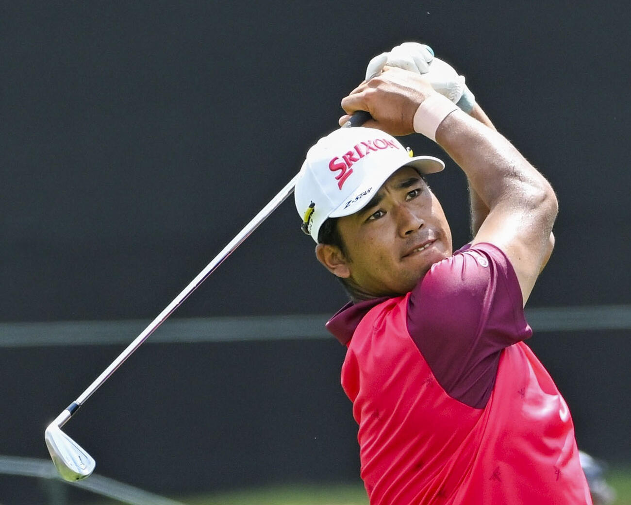 第2ラウンド、通算1アンダーで27位の松山英樹＝イーストレークGC（共同）