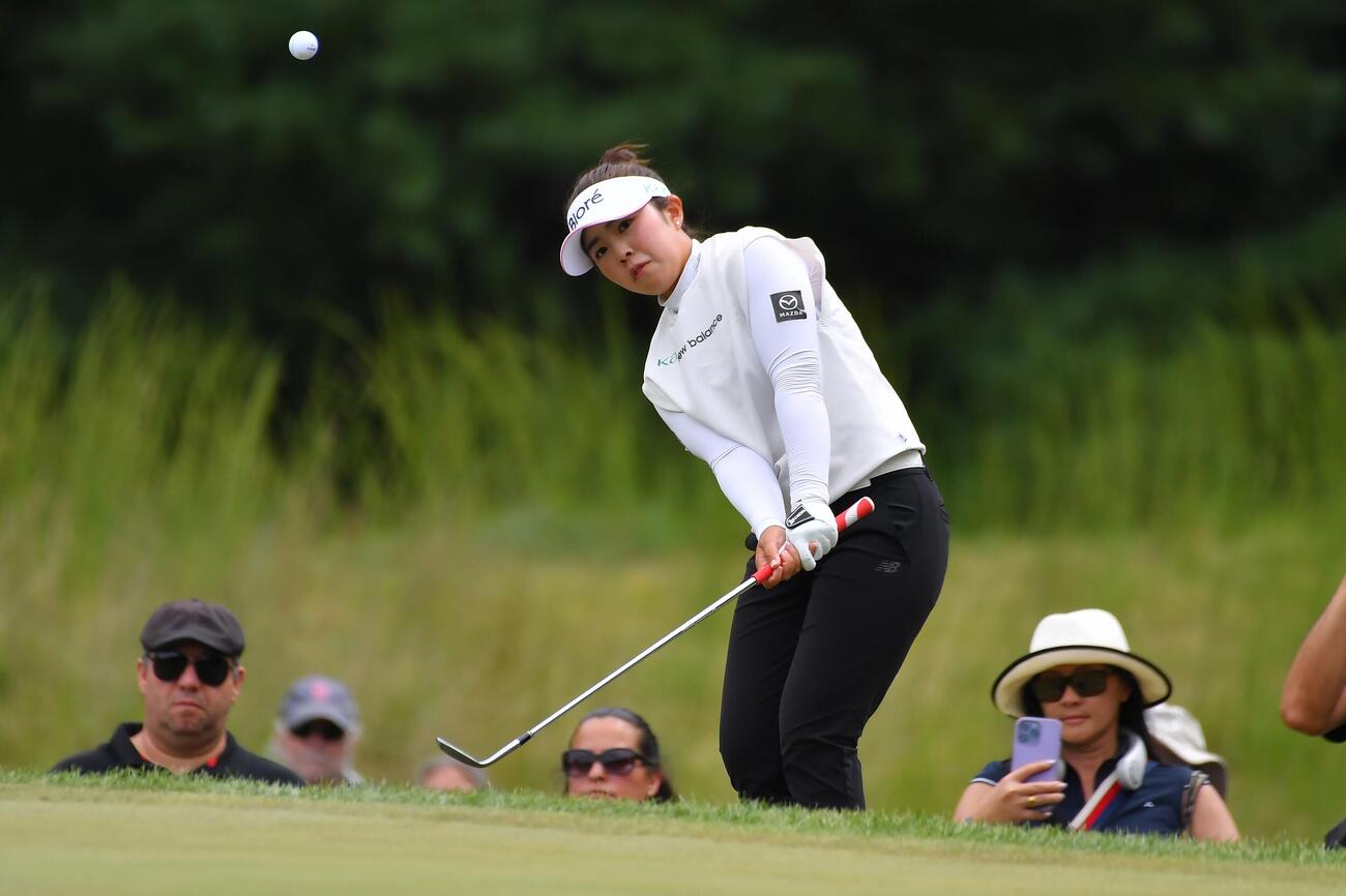 2週連続優勝はならずに6位となった山下美夢有（AP）