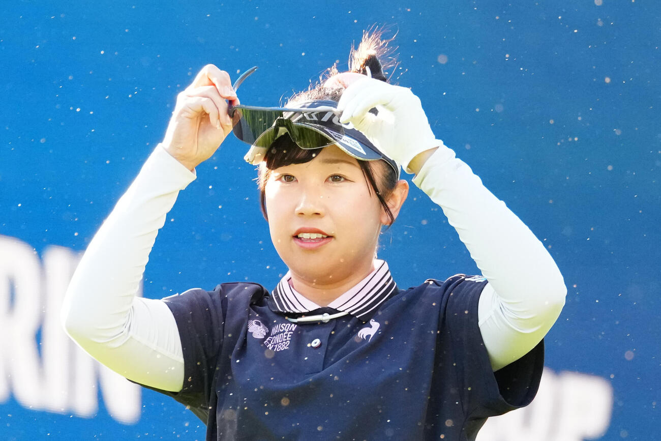 10番に臨む菅沼菜々（撮影・江口和貴）