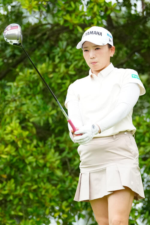 3番に臨む有村智恵（撮影・江口和貴）