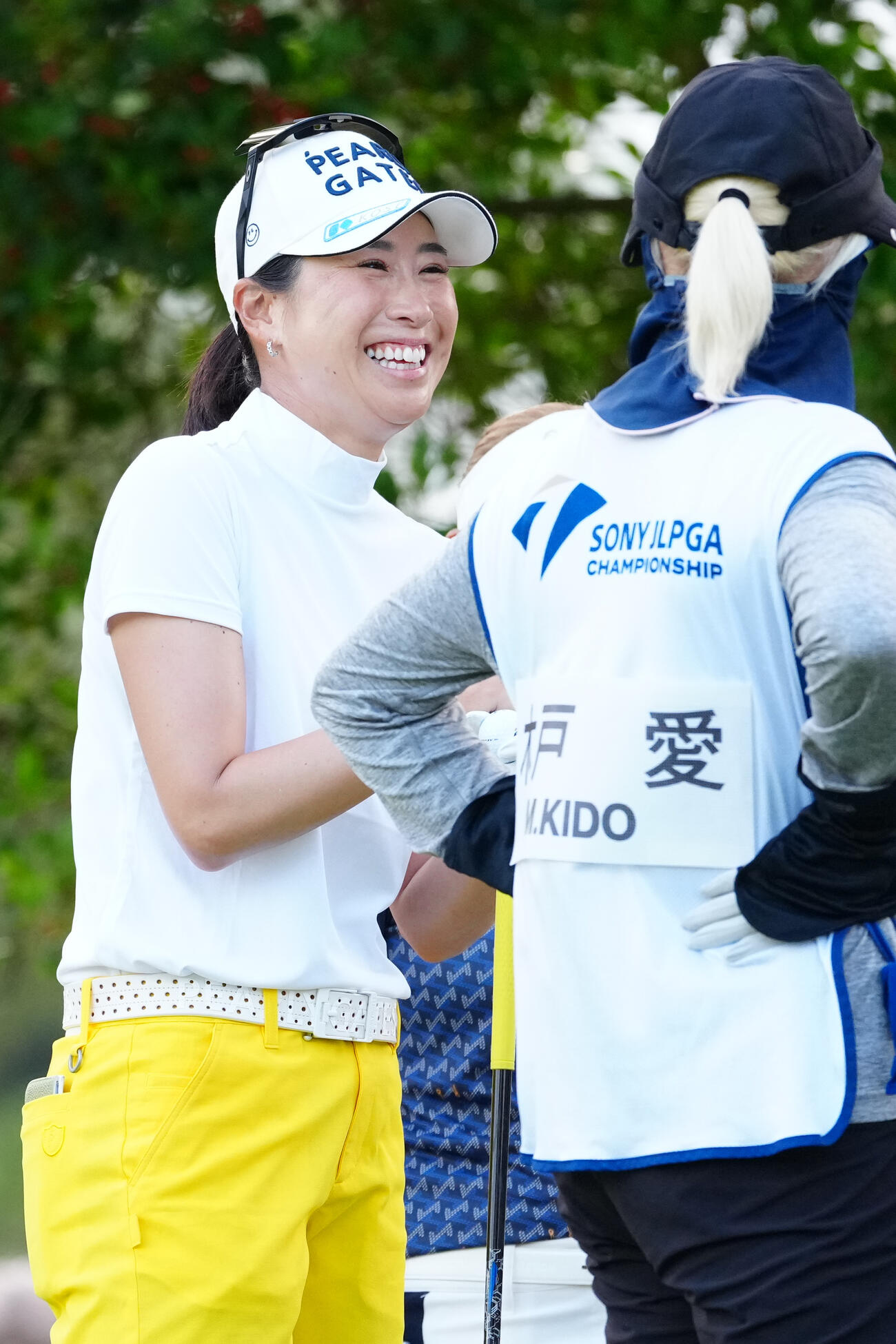3番、笑顔を見せる木戸愛（撮影・江口和貴）