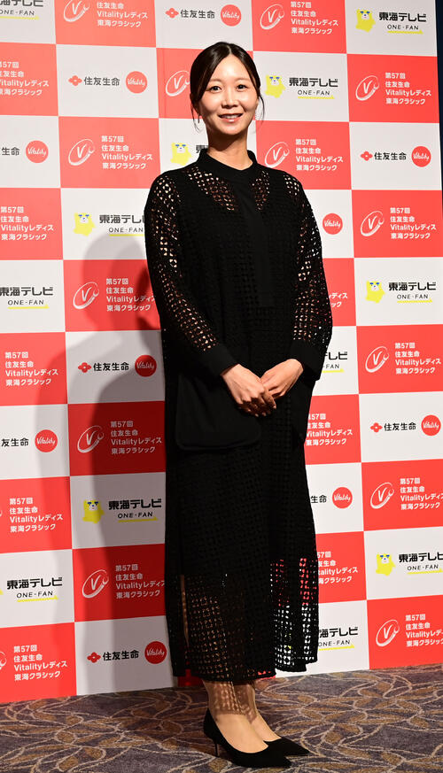 住友生命レディス東海C「前夜祭」　　金沢志奈（撮影・森本幸一）